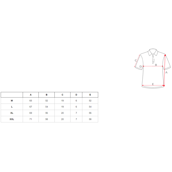 Vyriški raudoni polo marškinėliai Casual JS/8T80/18 - Marškinėliai Vyriški raudoni polo marškinėliai Casual JS/8T80/18