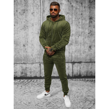 Dark Green Men's Velour Suit 