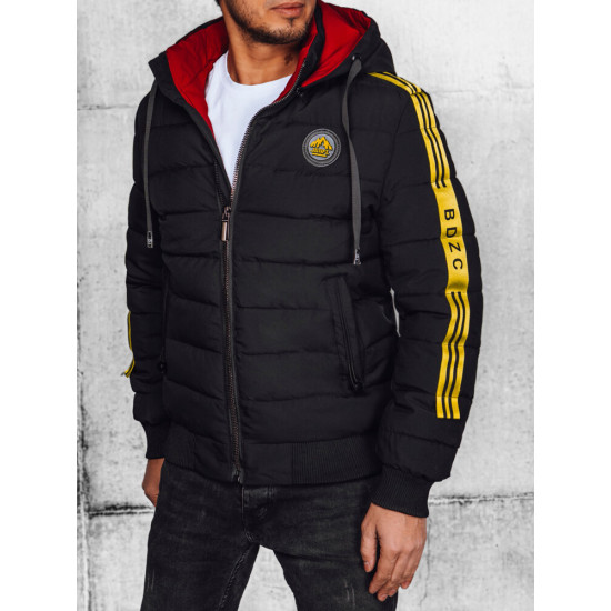 Men's black quilted jacket Romel TX4649 - Action Men's black quilted jacket Romel TX4649