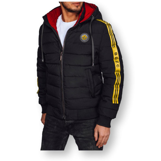 Men's black quilted jacket Romel TX4649 - Action Men's black quilted jacket Romel TX4649