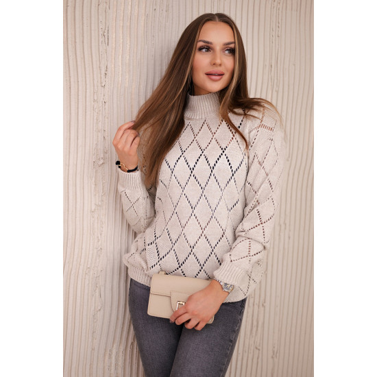 Women's beige jumper Rombas 18767 - For women Women's beige jumper Rombas 18767
