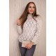 Women's beige jumper Rombas 18767 - For women Women's beige jumper Rombas 18767