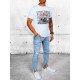 Vyriški balti marškinėliai Streetwear RX5070