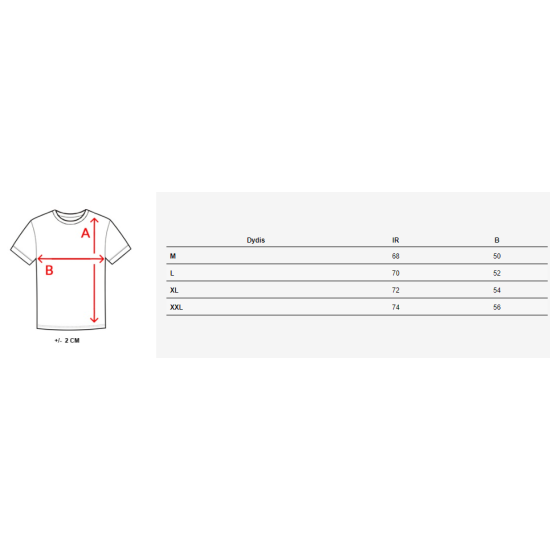 Vyriški balti marškinėliai Streetwear RX5070