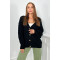 Women's black cardigan Sari