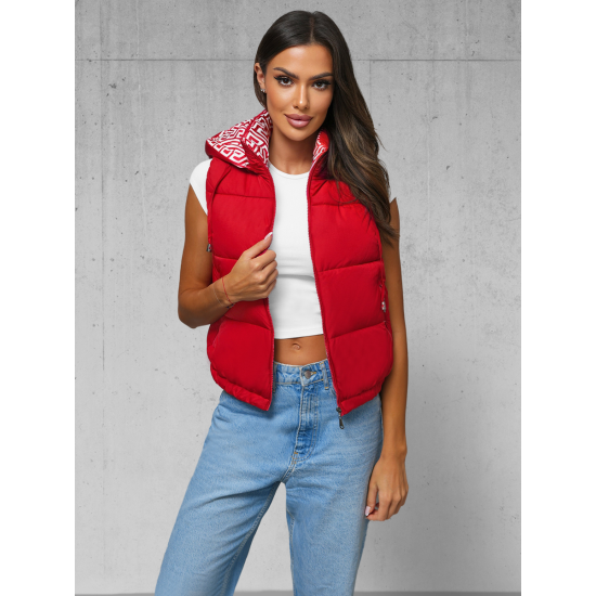 Moteriška raudona liemenė Veroli JS/16M9091/270Z - Moterims Moteriška raudona liemenė Veroli JS/16M9091/270Z