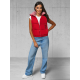 Moteriška raudona liemenė Veroli JS/16M9091/270Z - Moterims Moteriška raudona liemenė Veroli JS/16M9091/270Z