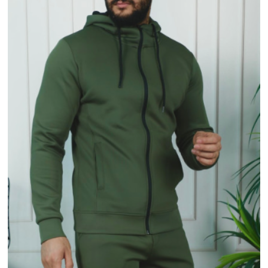 Vyriškas chaki džemperis Fill PK3080 - Vyriški džemperiai Vyriškas chaki džemperis Fill PK3080