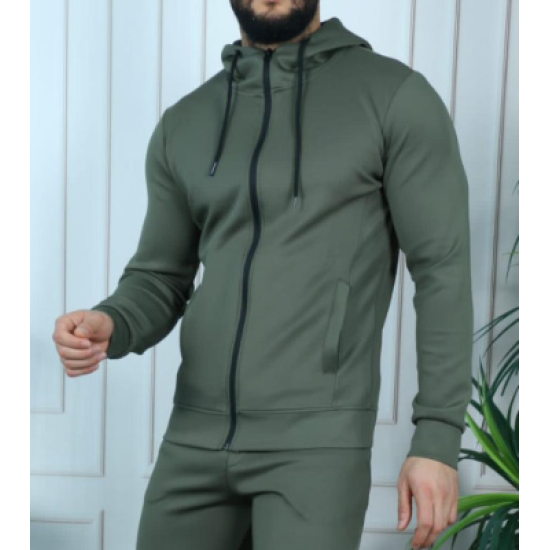 Vyriškas chaki džemperis Fill PK3080 - Vyriški džemperiai Vyriškas chaki džemperis Fill PK3080