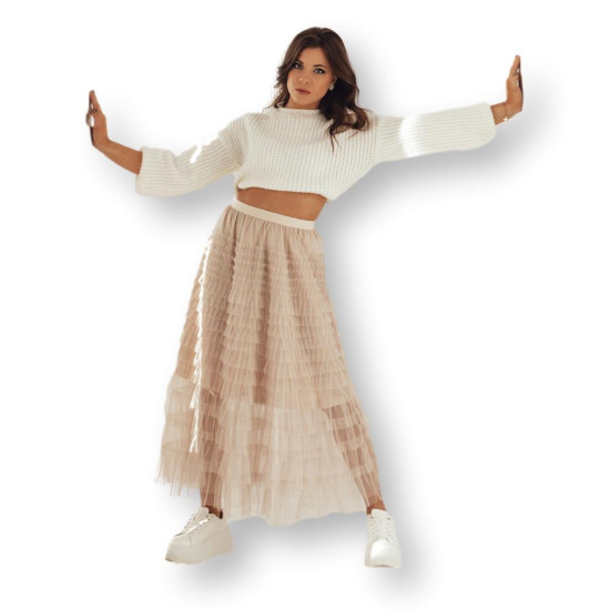 Women's brown skirt Pastella CY0422