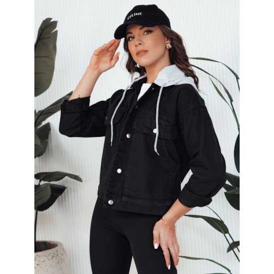 Women's denim black jacket Alfa TY4316 - Action Women's denim black jacket Alfa TY4316