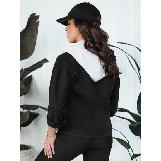 Women's denim black jacket Alfa TY4316 - Action Women's denim black jacket Alfa TY4316