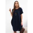 Women's dark blue dress Sanita