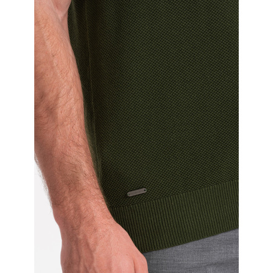 Vyriški chaki spalvos polo marškinėliai Swing V1 OM-POSS-0117