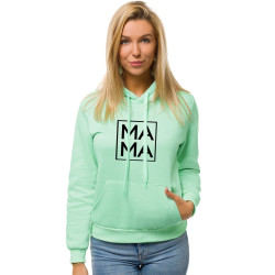 Moteriškas mėtinis džemperis MAMA 