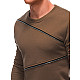 Vyriškas rudas džemperis Zipper OM-SSNZ-22FW-005
