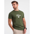 Miesten khaki T-paita Dad (valkoinen)