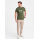 Meeste khaki T-särk Dad (valge) PK1468 - T-särk Meeste khaki T-särk Dad (valge) PK1468