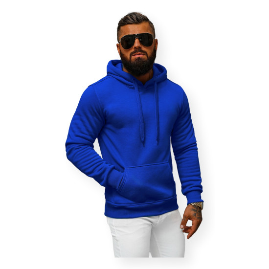 Mėlynos spalvos vyriškas džemperis su gobtuvu Buvoli JS/2009Z