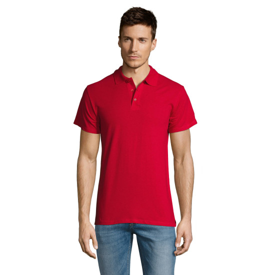 Vyriški raudoni polo marškinėliai Summer PK11342 - Marškinėliai Vyriški raudoni polo marškinėliai Summer PK11342