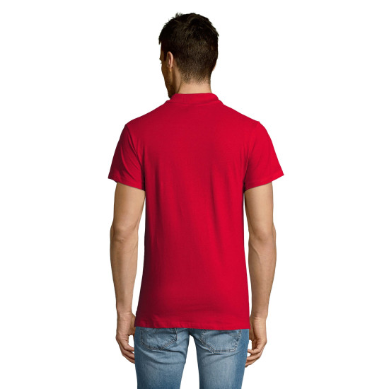 Vyriški raudoni polo marškinėliai Summer PK11342 - Marškinėliai Vyriški raudoni polo marškinėliai Summer PK11342