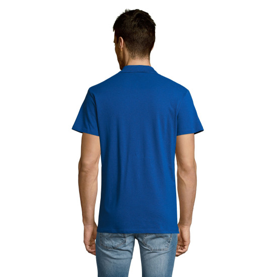 Vyriški ryškiai mėlyni polo marškinėliai Summer PK11342 - Marškinėliai Vyriški ryškiai mėlyni polo marškinėliai Summer PK11342