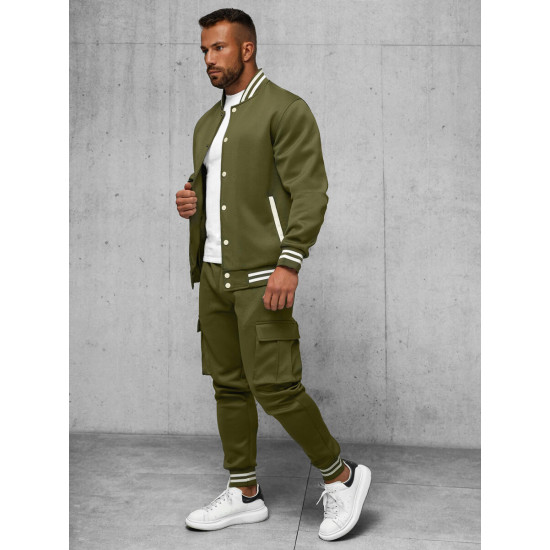 Chaki vyriškas komplektas Styven JS/27C6505/29 - Vyrams Chaki vyriškas komplektas Styven JS/27C6505/29 Premium