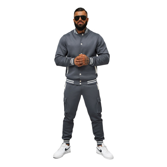 Pilkas vyriškas komplektas Styven JS/27C6505/5 - Vyrams Pilkas vyriškas komplektas Styven JS/27C6505/5 Premium