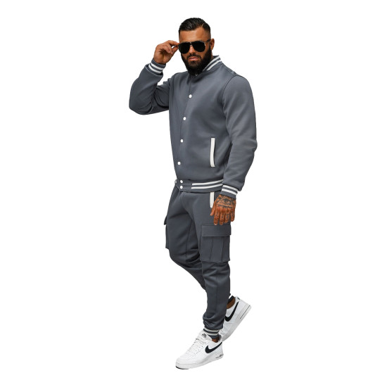 Pilkas vyriškas komplektas Styven JS/27C6505/5 - Vyrams Pilkas vyriškas komplektas Styven JS/27C6505/5 Premium