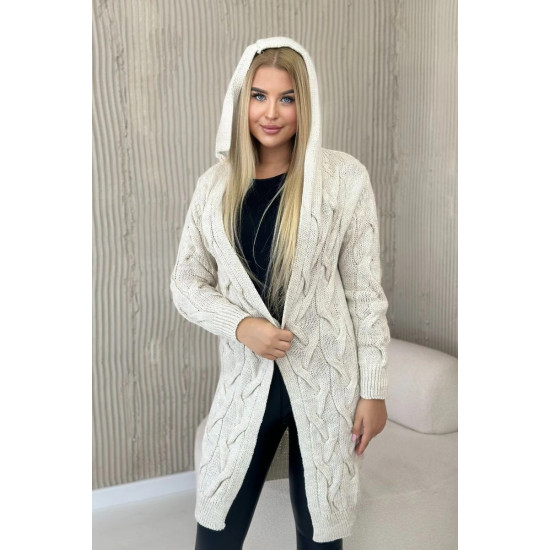 Sieviešu balts kardigāns Elin 29992