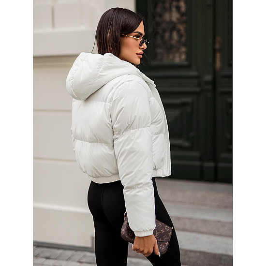 Balta žieminė moteriška striukė Jenner JS/5M3260/281
