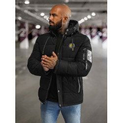 Men's black winter jacket Lorenzo