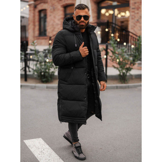 Vīriešu melna ziemas jaka Bruno JS/19M1290/392 - Rīcība Vīriešu melna ziemas jaka Bruno JS/19M1290/392