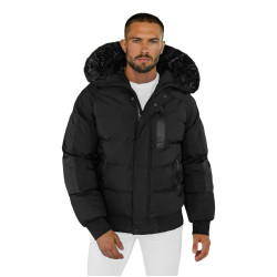 Men's black winter jacket Vitor