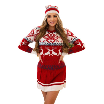 Moteriškas kalėdinis 3-ų dalių komplektas Christmas