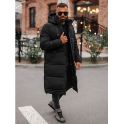 Vīriešu melna ziemas jaka Bruno