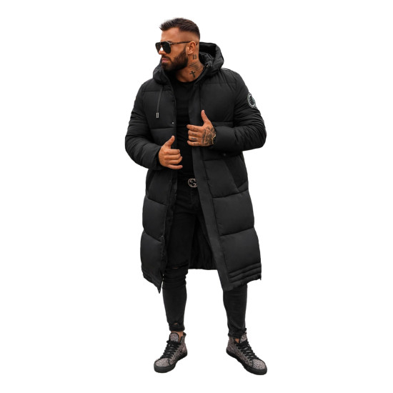 Vīriešu melna ziemas jaka Bruno JS/19M1290/392