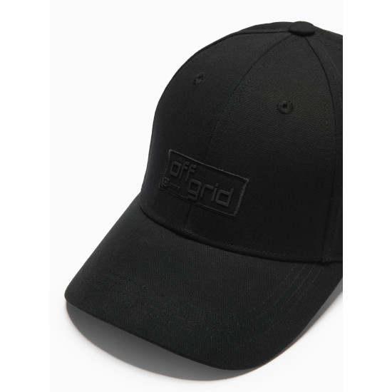 Unisex juoda kepurė Grid V1 OM-ACCS-0104