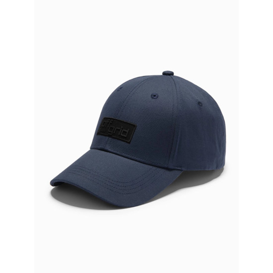 Unisex tamsiai mėlyna kepurė Grid V3 OM-ACCS-0104 - Aksesuarai vyrams Unisex tamsiai mėlyna kepurė Grid V3 OM-ACCS-0104
