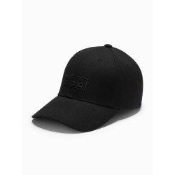 Unisex juoda kepurė Grid