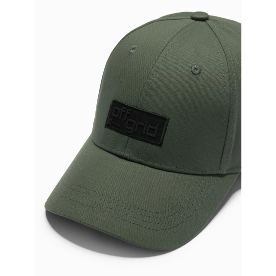 Unisex žalia kepurė Grid V6 OM-ACCS-0104 - Aksesuarai vyrams Unisex žalia kepurė Grid V6 OM-ACCS-0104