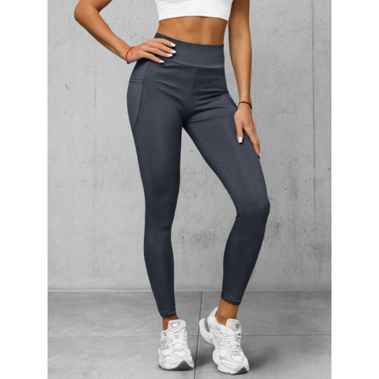 Moteriškos pilkos spalvos kelnės Fit JS/35K1606/5 - Džinsai ir Kelnės Moteriškos pilkos spalvos kelnės Fit JS/35K1606/5