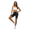 Women's black biker shorts Neli