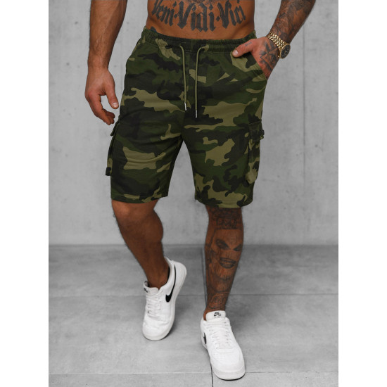 Vyriški žali kamufliažiniai šortai Army JS/8K282/29 - Akcija Vyriški žali kamufliažiniai šortai Army JS/8K282/29