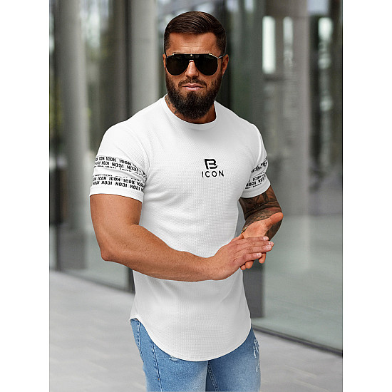 Men's white Bicon shirt O/B1213