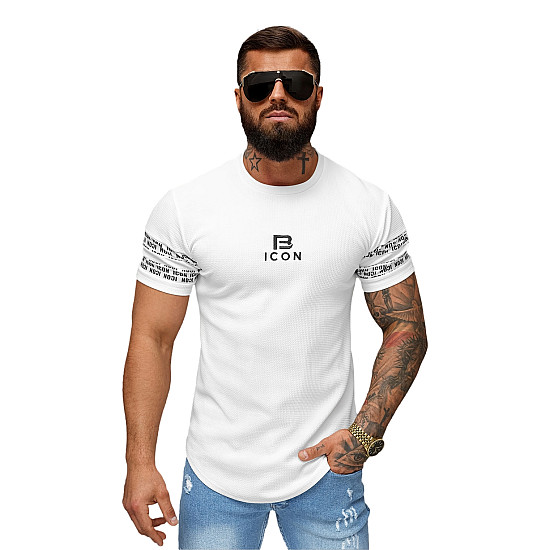 Men's white Bicon shirt O/B1213