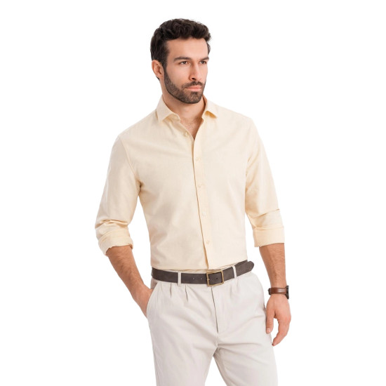Vyriški geltonos spalvos marškiniai Adrian V3 OM-SHOS-0183