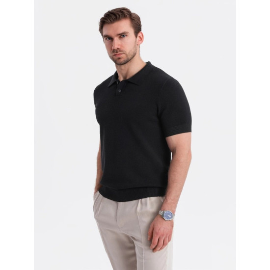Vyriški juodos spalvos polo marškinėliai Swing V5 OM-POSS-0117