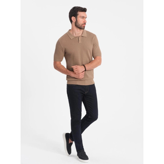 Vyriški rudos spalvos polo marškinėliai Swing V3 OM-POSS-0117