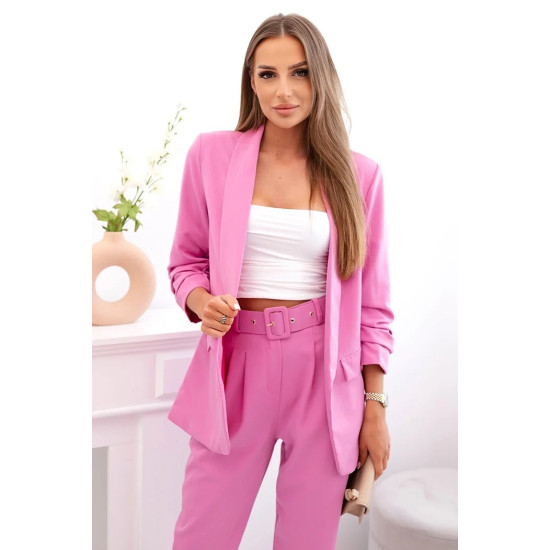 Elegantiškas moteriškas rožinės spalvos komplektas Silva 32188